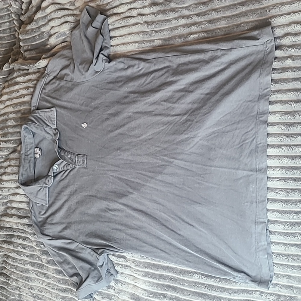 Volcom Grey Polo Size Large